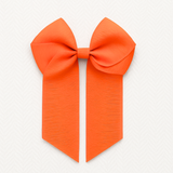4’’ HAIR BOW - RUSSET ORANGE