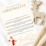 A4 LETTER - SANTA & HIS SACK - CHRISTMAS EVE