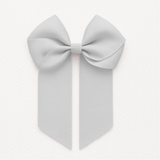 4’’ HAIR BOW - SHELL GREY