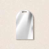 ACRYLIC - ARCH GIFT TAG - SILVER MIRROR