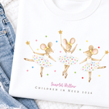 CUSTOM DTF TRANSFER: CHILDREN IN NEED - BALLERINA MICE