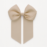 4’’ HAIR BOW - TAN