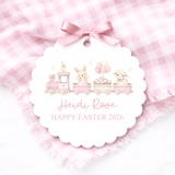 CUSTOM UV-DTF DECAL - EASTER - ANIMAL TRAIN - PINK