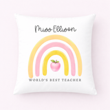 DTF TRANSFER - TEACHER COLLECTION - WREATH - LARGE - PINK