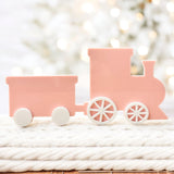 FREESTANDING ACRYLIC TRAIN SET (9 PART) - PINK