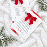 PRINTED RANGE - REINDEER FOOD BACKING CARDS - PACK OF 8 - CANDY CANE STRIPE