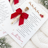 PRINTED RANGE - REINDEER FOOD BACKING CARDS - PACK OF 8 - SANTA & HIS REINDEER