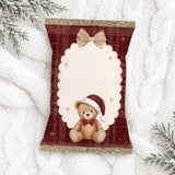 PRINT RANGE - TREAT PACKET - LITTLE CHRISTMAS BEAR - RED