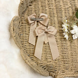 4’’ HAIR BOW - TAUPE