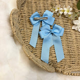 4’’ HAIR BOW - BLUE MIST