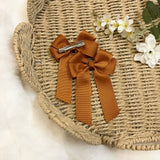 4’’ HAIR BOW - COPPER
