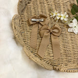 4’’ HAIR BOW - LATTE