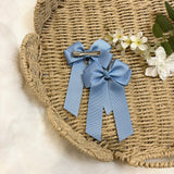 4’’ HAIR BOW - COLUMBIA BLUE