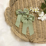 4’’ HAIR BOW - SPRING MOSS
