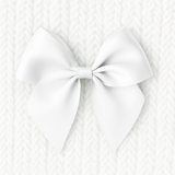 ITALIAN BOWS - PACK OF 6 - 10CM - WHITE