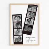CUSTOM PRINT - A3 PRINT - MOTHER'S DAY CARD - FILMSTRIP POLAROID DUO