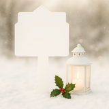 ACRYLIC - WHITE - GRAVE MARKER - ENVELOPE