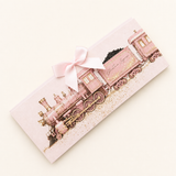 PRINTED MONEY/TICKET WALLET - NORTH POLE EXPRESS - PINK
