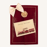 PRINTED DOCUMENTS SLIP & CONFIDENTIAL TOPPER - DEEP RED TRAIN