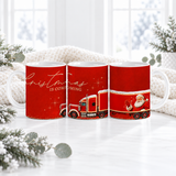 PRINTED SUBLIMATION MUG WRAP - CHRISTMAS IS COMING TRUCK