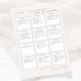 A4 BUSINESS DATES PLANNER - 1 PER ORDER