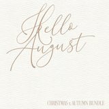 BUNDLE - HELLO AUGUST - CHRISTMAS x HALLOWEEN - UVDTF & DTF