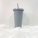 24oz LIGHT GREY COLD CUP TUMBLER