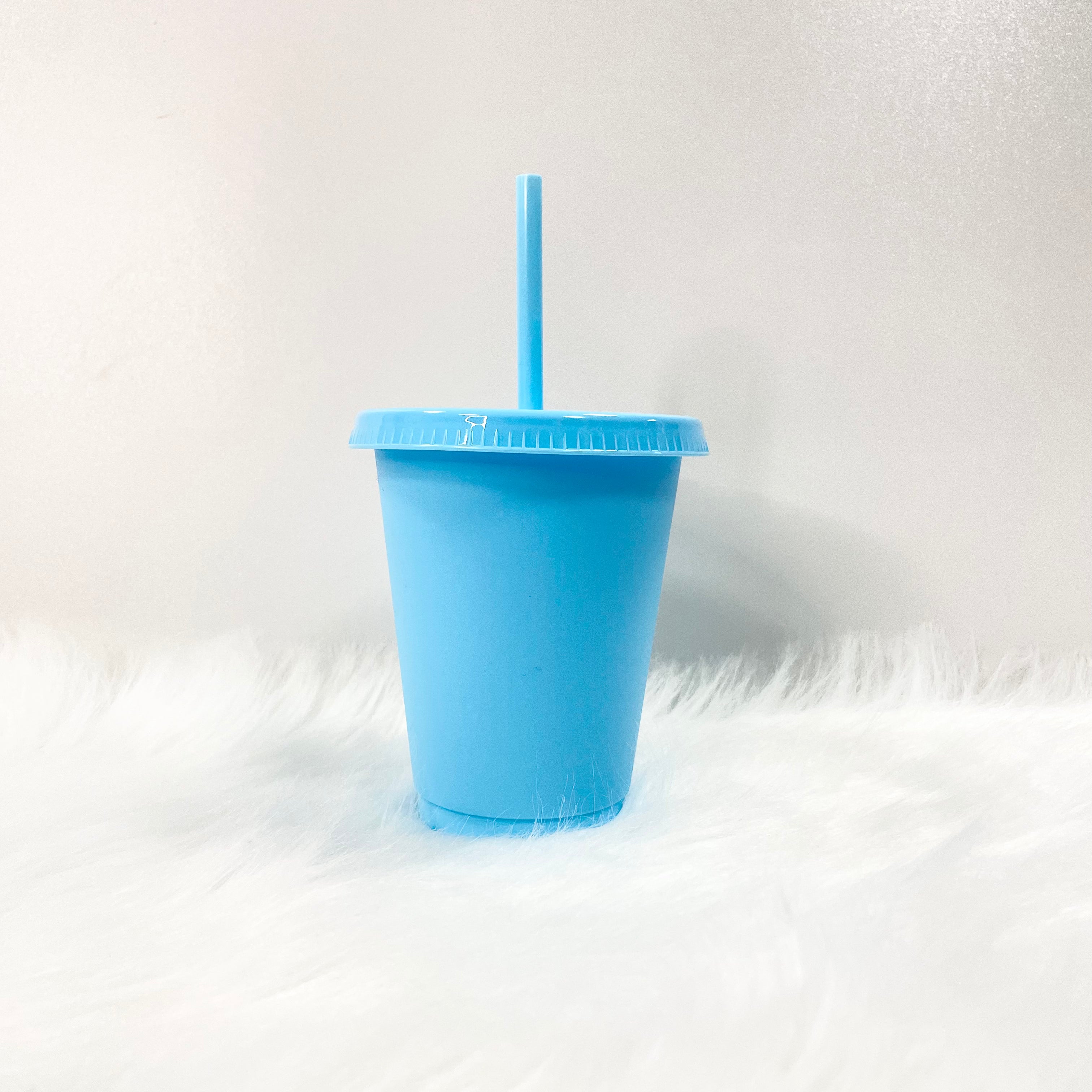 16OZ BABY BLUE COLD CUP TUMBLER