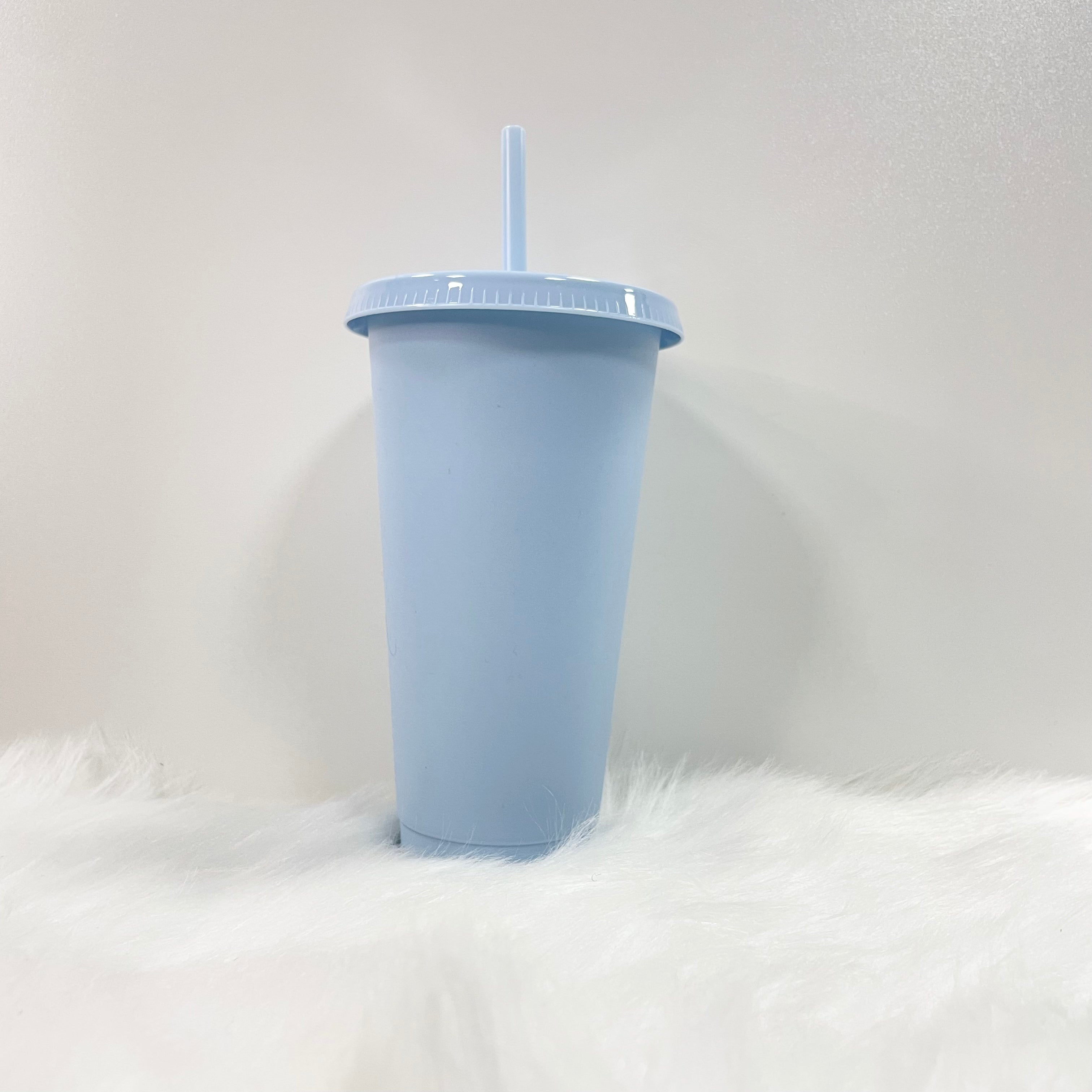 24oz DUSTY BLUE COLD CUP TUMBLER