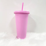 24oz PASTEL PURPLE COLD CUP TUMBLER