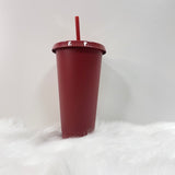 24oz BURGUNDY COLD CUP TUMBLER