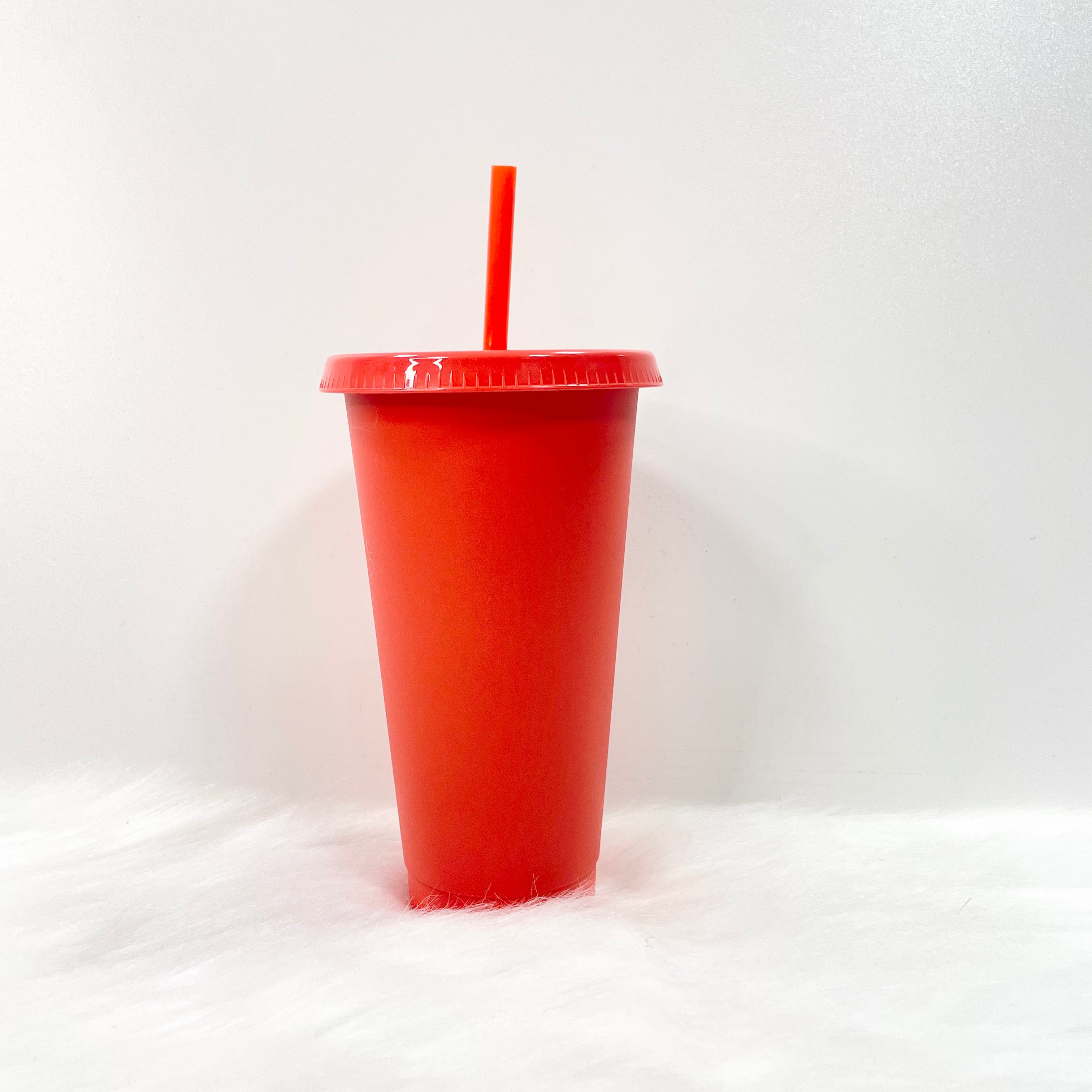 24OZ MUTED RED COLD CUP TUMBLER