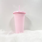 24oz PRETTY PINK COLD CUP TUMBLER