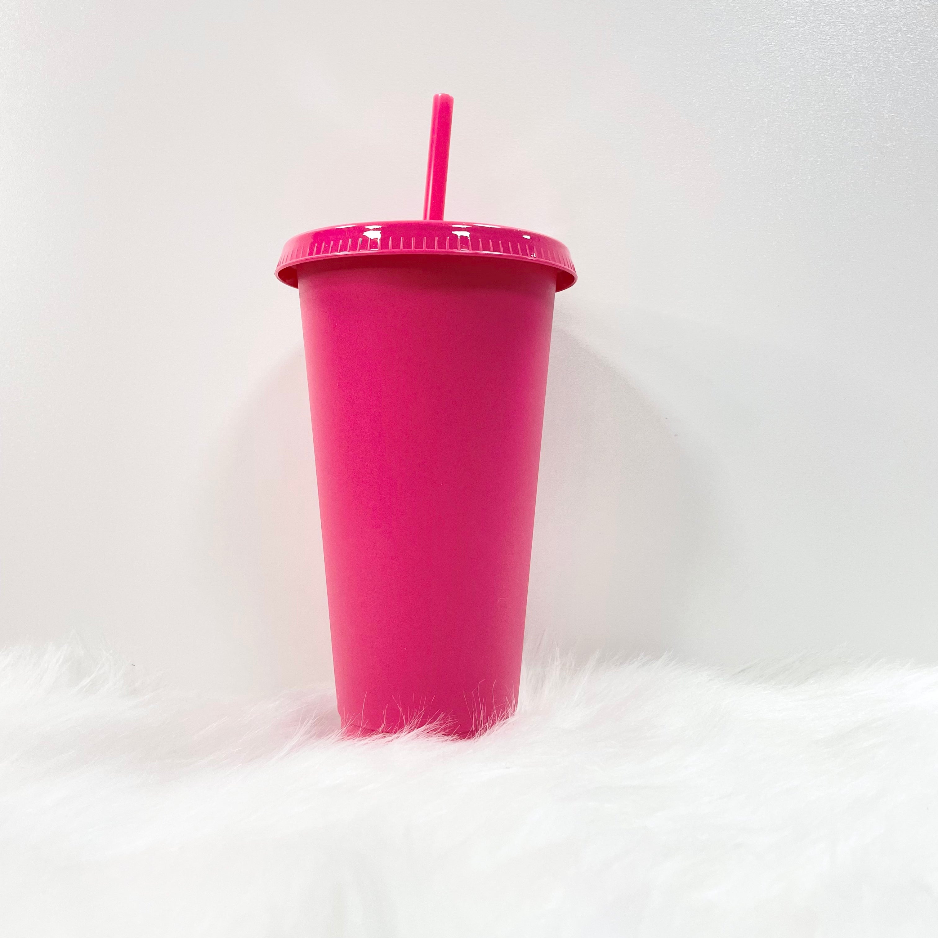 24oz POPPY PINK COLD CUP TUMBLER