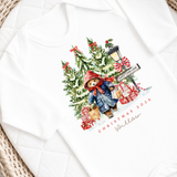 CUSTOM DTF TRANSFER: CHRISTMAS - CANDY CANE LANE LONDON BEAR