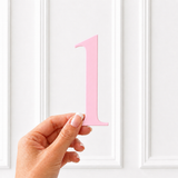 ACRYLIC NUMBER - TIMES NEW ROMAN - BABY PINK