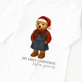 DTF TRANSFER - TRADITIONAL CHRISTMAS TEDDY - GIRL - MEDIUM