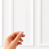 ACRYLIC NUMBER - TIMES NEW ROMAN - WHITE